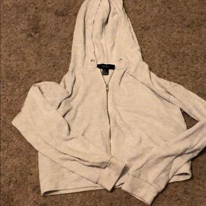 Forever 21 crop top greg hoodie